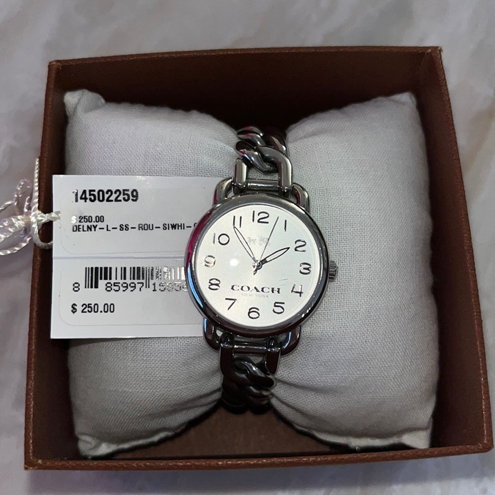 Coach Silver Watch